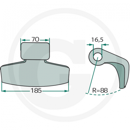 Ciocan cutit tocator S.C.A.I 63-RM-5-16 cu Ø16 63-RM-5-16   [1]