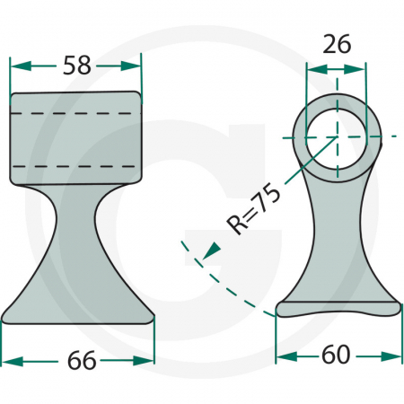 Ciocan cutit tocator S.M.A 63-RM-800 cu Ø26 63-RM-800 SM62   [1]
