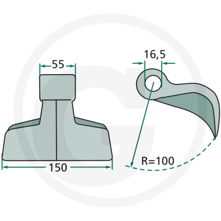Ciocan cutit tocator Sovema 63-RM-10-16 cu Ø16 63-RM-10-16   [1]