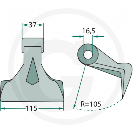 Ciocan tocatoare *16 18063-RM-101 6061900 [1]