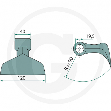 Ciocan tocatoare Ø19 11513649 A0004 EM08   [1]