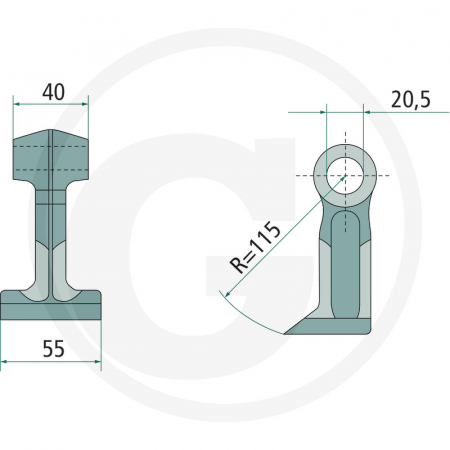 Ciocan tocatoare Berti Ø20 18063-RM-801   [1]