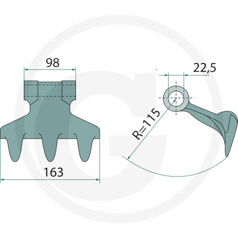 Ciocan tocator Tortella *22.5 L 163 2779700 18063-RM-41 [1]