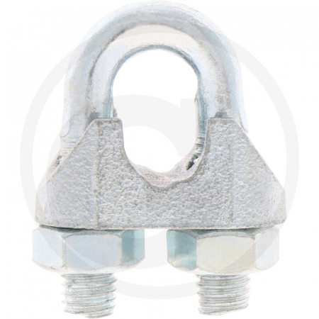 5.7.5. Cabluri, arcuri si accesorii - Clema de cablu zincata 12 mm 460411-7/16 WL12  