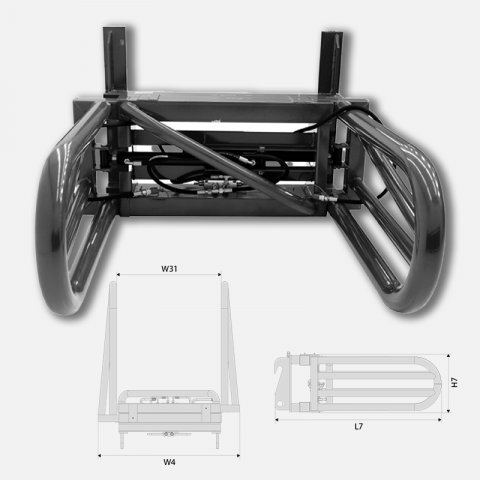 2.6.1. Echipamente atasabile - Cleste de baloti patrati (Euro)