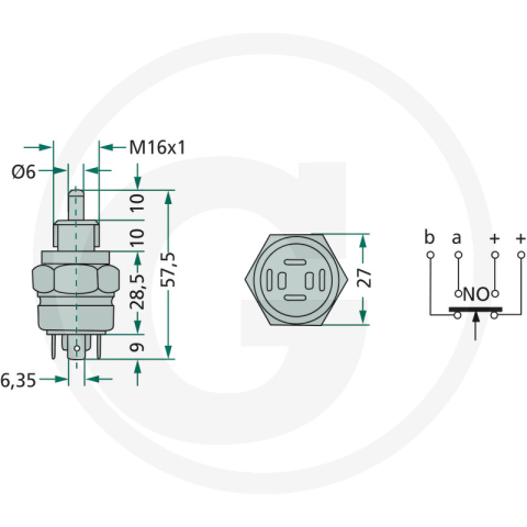 Comutator pedala ambreaj Claas 7700027783 1026135 Claas [1]