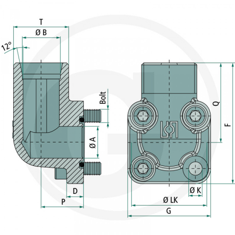 25702515 Conector pompa hidraulica [1]