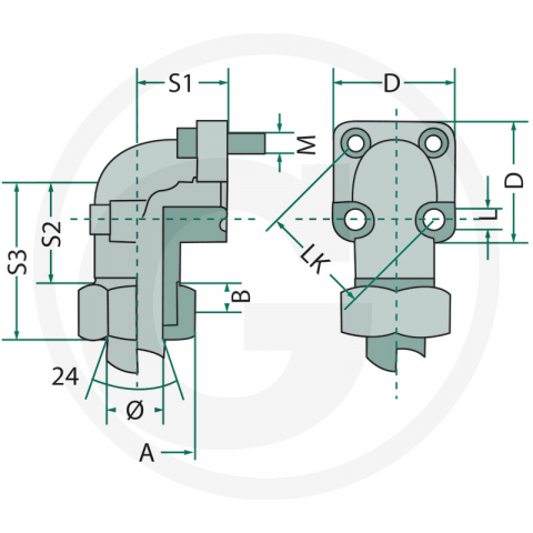 25702515 Conector pompa hidraulica [2]