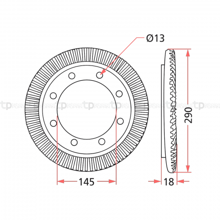 Coroana grebla Deutz-Fahr 64716609809F 16609809  06563313 647647300 [1]