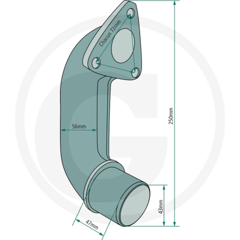 Cot evacuare Landini  E3300940M1  Landini  [1]