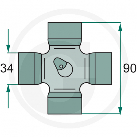 Cruce 34x90 mm 200-7890 54242 25640B 12.00.00 040703 1040703 [1]