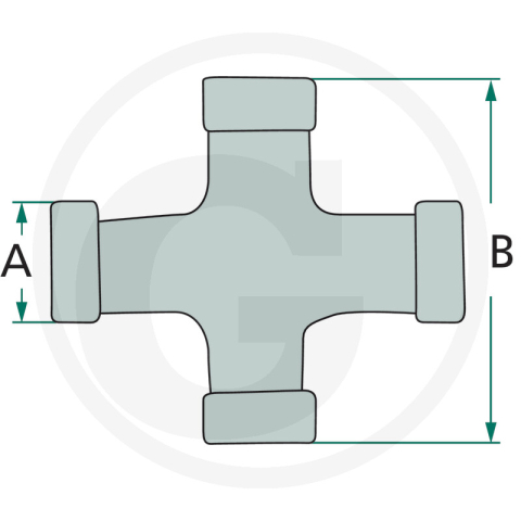 Cruce cardan 34,9 x 106 mm   [1]