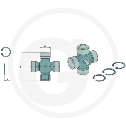 Cruce cardan 42x104 mm UJR90 Rotaro [1]