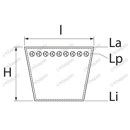 Curea L1325 mm - Case IH, Fiat, JCB 71/144-13253  [1]