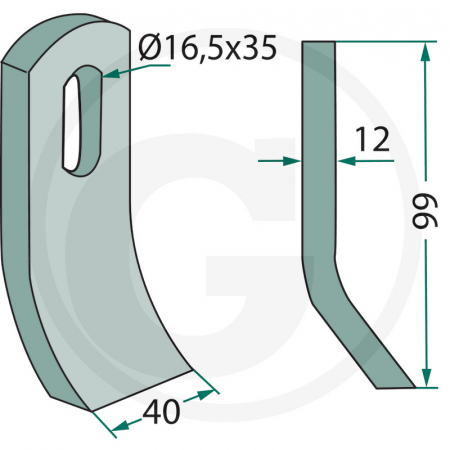 Cutit ciocan tocator Goede 63-VOT-55 cu Ø16 63-VOT-55   [1]