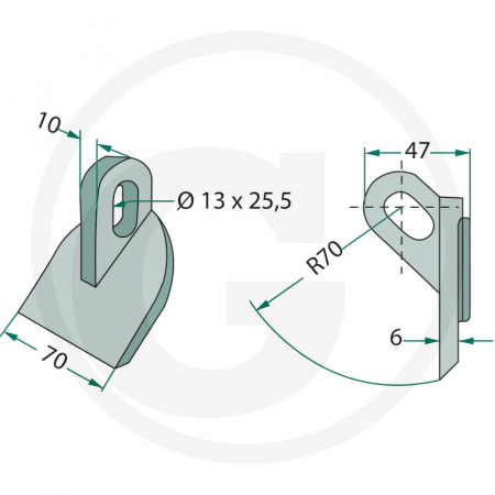 Cutit ciocan tocator Müthing 63-RM-806 cu Ø13x25 63-RM-806 MU4Lang   [1]