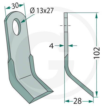 Cutit ciocan tocator Peruzzo 63-ISE-98 cu Ø13x27 63-ISE-98   [1]