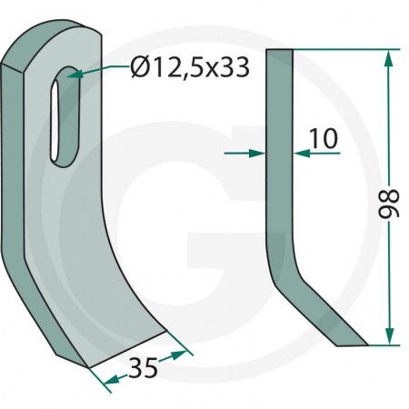 Cutit ciocan tocator Rasant 63-VOT-52 cu Ø12 63-VOT-52   [1]