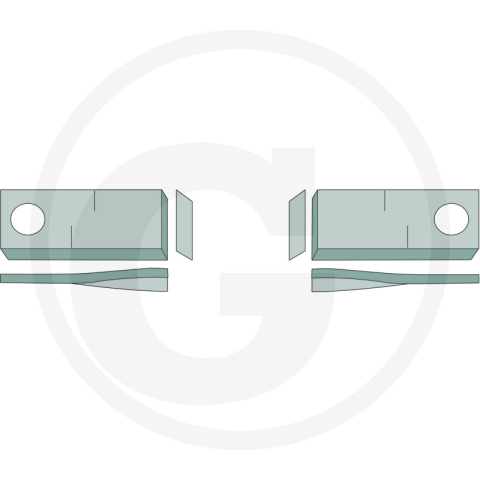 Cutit coasa stanga 94 x 48X3 *23  MM T-673 L, 025039 Mortl [1]