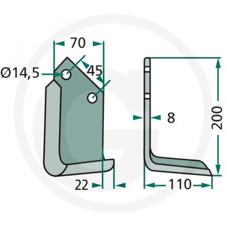 Cutit freza Landsberg - stanga 0100079 MA0100079   [1]