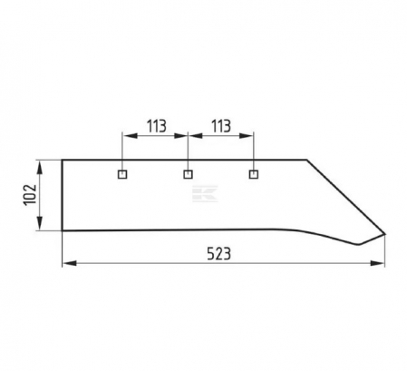 Cutit plug reversibil L380/523  50201023020021 [1]