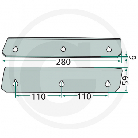 Cutit presa Welger AP 41 0982200500 1115030501   [1]