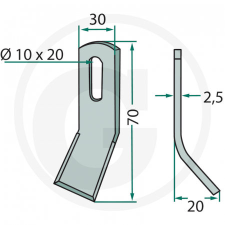 Cutit Y 10x20 mm 63-AGR-52 18063-AGR-52 71009   [1]