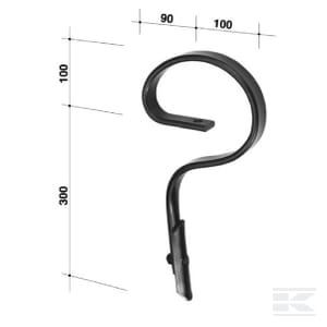 Dinte arc cultivator cu brazdar 32 x 10 x 395 mm - Ferma [1]