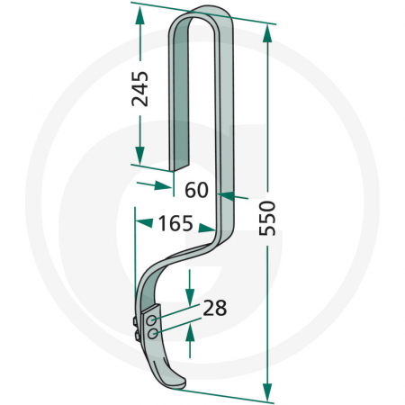 Dinte scarificator 18010.5018   [1]