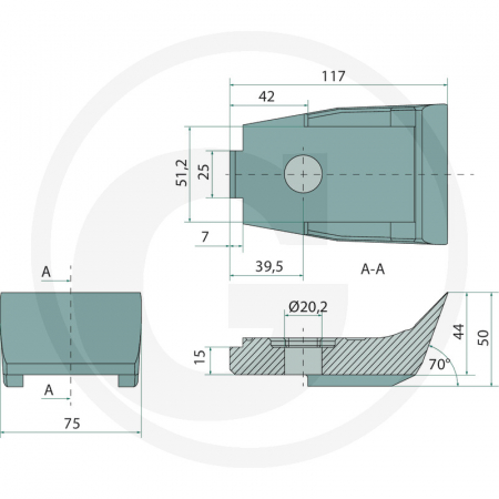 Dinte tocator forestier Denis Cimaf 12208960   [1]