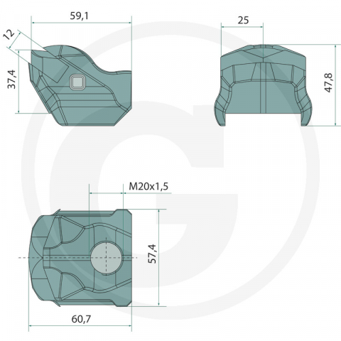 Dinte tocator forestier FAE 112800134 18524750 [1]