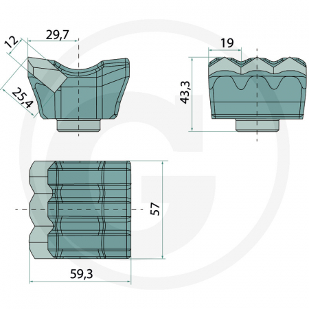 Dinte tocator forestier McConnel 11421545 11421545   [3]