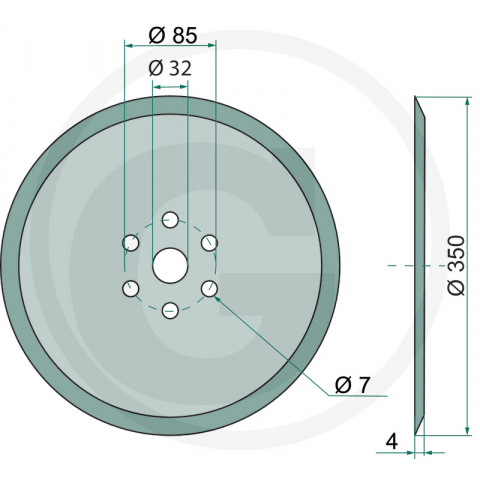 Disc semanatoare Monosem 10100012 [1]