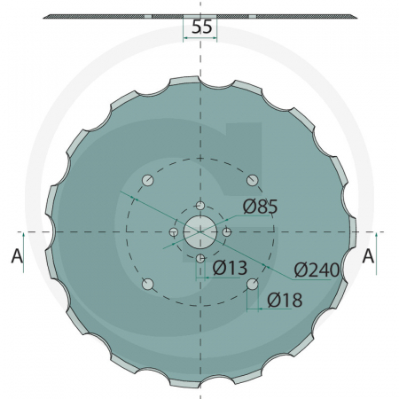 Disc semanatoare Sola 508x6 mm 3200403   [1]