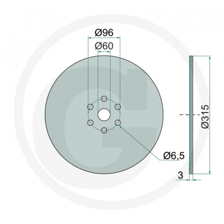 Disc semanatoare Vogel & Noot plat 10209131 10409130 10409131   [1]