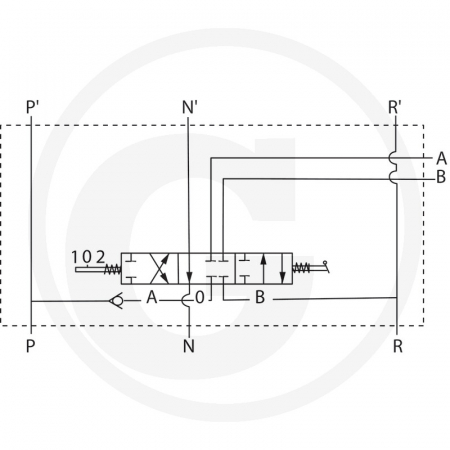 Distribuitor cu o maneta Case IH 3059907R91 97620.89.4 97620894 HB47DA   [1]