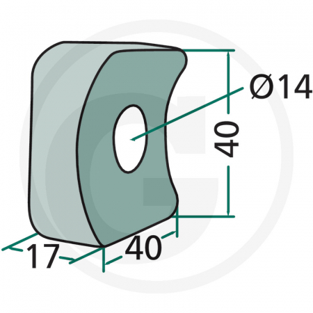Element fixare arc Claas 5259025730 0009025730 9025730 44292 5259025730 [1]