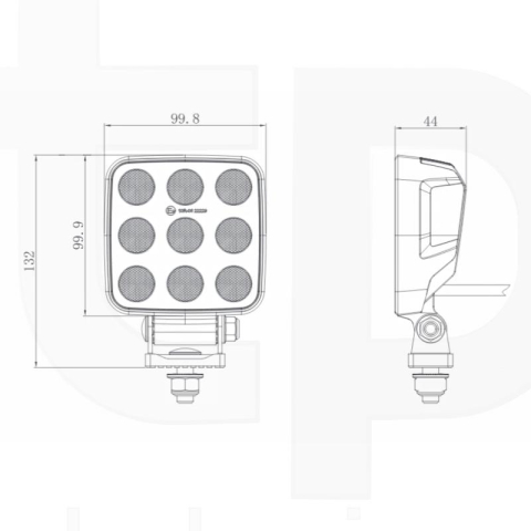 Far de lucru LED 12/24 V - Granit - cod 12545857 -tehnicapopan.ro [3]