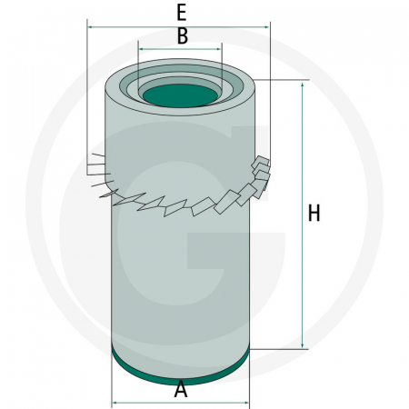 Filtru aer exterior diverse 8003020 32200406 SA10359K C16190 SL8556   [1]
