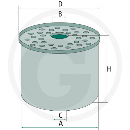 Filtru combustibil Bobcat FF0016700A 3885315B P55-6245 SN001 FF0016700A P917X   [1]