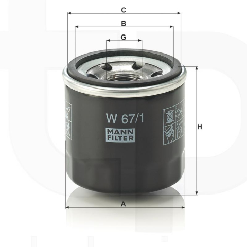 Filtru ulei motor MAN - Granit - cod 565W67.1 -tehnicapopan.ro [1]