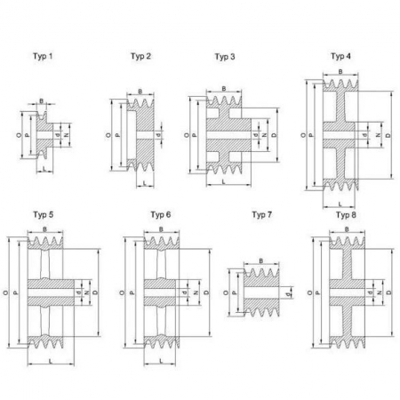 Fulie cu canal Ø 132 mm 125B1 [1]