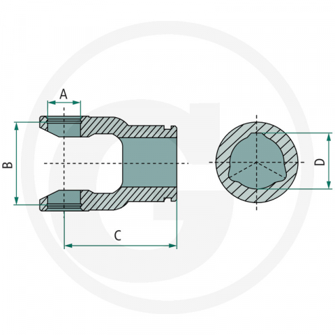 Furca cardan 27x74,6 B4xP52 [1]