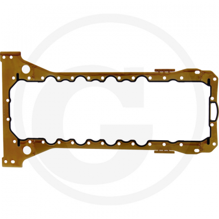 Tipuri de tractoare: TS 115A, 130A, T6030, T6050, T6070 ​​​​​​​Tip de motor: F4D cu capac supapa individual - Garnitura baie ulei New Holland 38017250 5802019566 4894301  