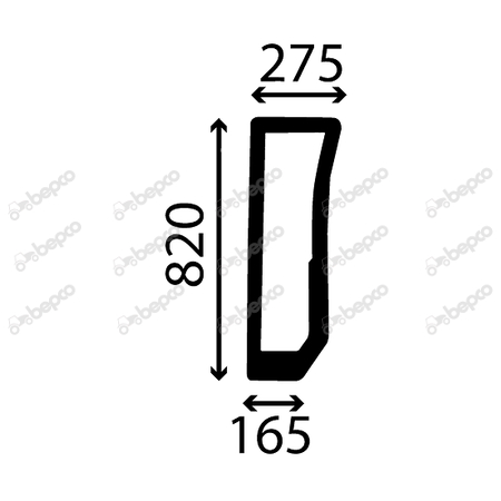 Tipuri de tractoare: T4.95F Tier, T4020, T4030, T4040, T4050, T4060 F (2/12-), T4060 N (2/12-), T4060 V (2/12-), TN60, TN85, TN95 - Geam fata dreapta New Holland 44910446 44910446 24/4016-18T