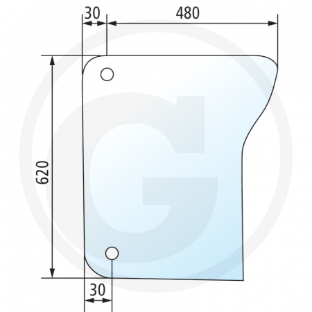 Tipuri de tractoare: 6010, 6110, 6210, 6310, 6410, 6510, 6610, 6810, 6910, 6910S, SE 6010, 6110, 6210, 6310, 6410, 6510, 6610 - Geam fata jos stanga John Deere L78533 L78533  