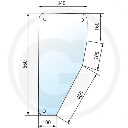 Tipuri de tractoare: DX 4.10, 4.30, 4.50, 4.70, 6.05, 6.10, 6.30, 6.50, 7.10; Cabina: DX - SC (Starcab) - Geam usa ( partea inferioara ) 04337768 650885584  
