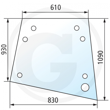 Tipuri de tractoare: 743XL, 745XL, 844XL, 856XL, 595XL, 695XL, 795XL; Cabina: XLN - Geam usa Case IH 650S35113C1 1535113C2  