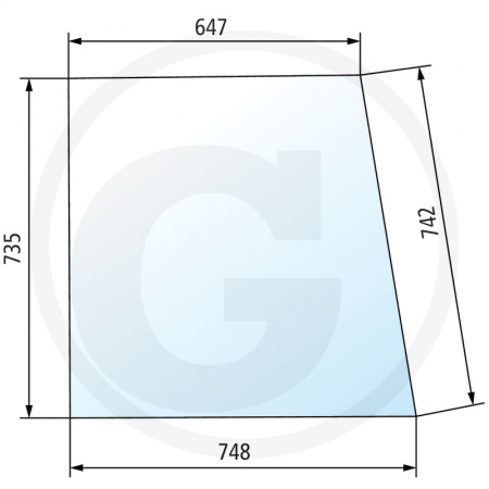 Tipuri de tractoare: Favorit 610, 611, 612, 614, 615 - Geam lateral stanga 650S5500210200 275500210200  