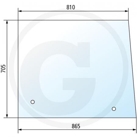 Tipuri de tractoare: Farmer 5, 103, 104, 105, 106, 108 - Geam lateral (dreapta si stanga) 65006055 F138804202050  